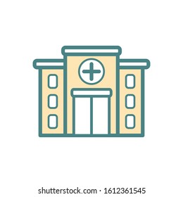Hospital icon vector trendy design