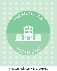 Hospital Icon for Web. Application, Software & Graphic Design.