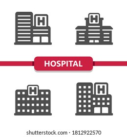 Hospital Icons . Professional, pixel perfect icons. EPS 10 format.