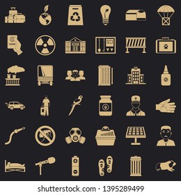 Hospital icons set. Simple style of 36 hospital vector icons for web for any design