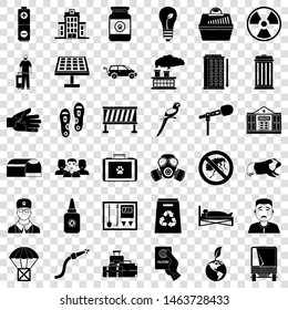 Hospital icons set. Simple style of 36 hospital vector icons for web for any design