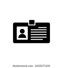 Cartão de identificação hospitalar com ícone fotográfico para identificação médica