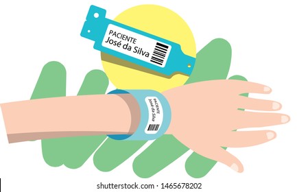 Hospital Identification Bracelet, Healthy Care