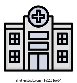 
Hospital Isolated Vector icon which can be easily modified or edit

