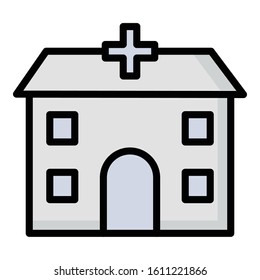 
Hospital Isolated Vector icon which can be easily modified or edit
