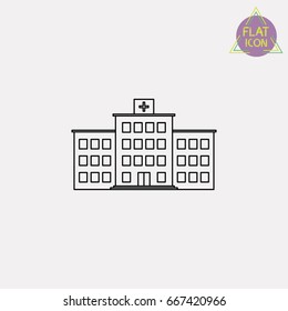 hospital line icon