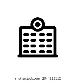 hospital Line icon for business website,apps, and many more