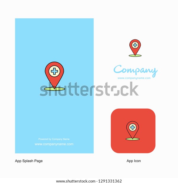 Hospital location Company\
Logo App Icon and Splash Page Design. Creative Business App Design\
Elements