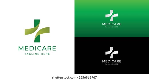 A Hospital logo design for healthcare and medical. Abstract designs and shapes hospital logo design. medicine, health care, pharmacy, hospital, health, clinic, line logo design.