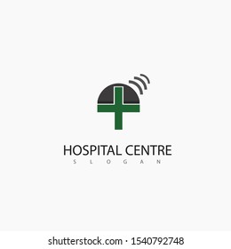 Hospital Logo Design Vector Isolated On White Background