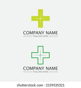 Hospital logo and health care icon symbols template icons app 