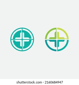 Hospital logo and health care icon symbols template icons app 