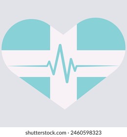 Hospital logo icon | Medical logo icon with heartbeat.