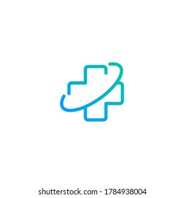 Hospital logo premium design template.