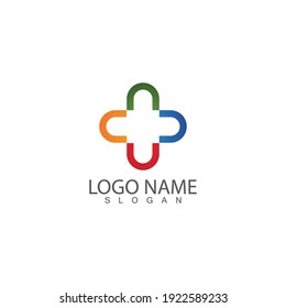 Hospital logo and symbol icon vector