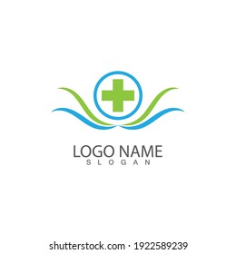 Hospital logo and symbol icon vector