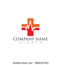 Hospital logo and symbol vector image