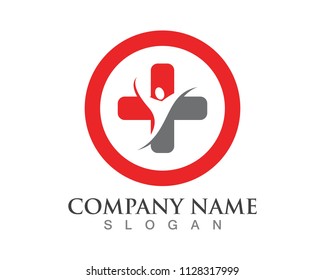 Hospital logo and symbols template icons