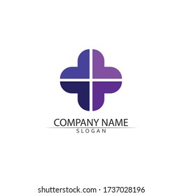 Hospital logo and symbols template icons app vector