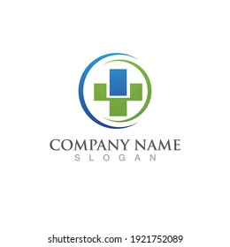 Hospital logo Vector illustration design