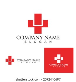 Hospital logo Vector illustration design