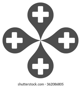 Hospital Map Markers Icon