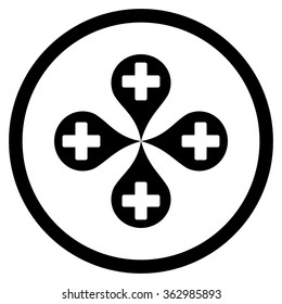 Hospital Map Markers Icon