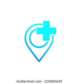 Hospital mark, vector logo