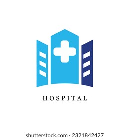 Hospital medical care or medical store logo design template