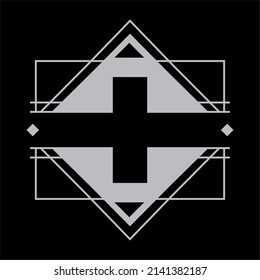 hospital medical health checkered icon logo 