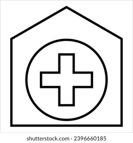 hospital, Medical and Healthcare web icon