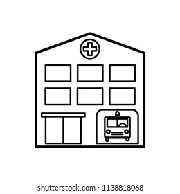 hospital, medical icon vector, template