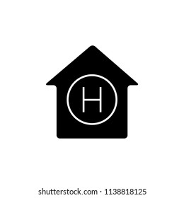 hospital, medical icon vector, template