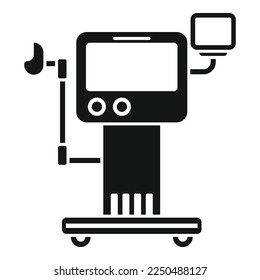 Hospital medical machine icon simple vector. Respiratory equipment. Care device