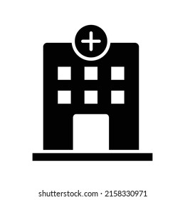 hospital new icon simple vector