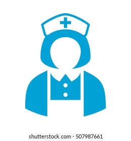 Hospital Nurse Avatar Icon Vector Illustration On White Background. Woman Nurse Icon. Uniform Nurse Icon. Nurse Icon Clip Art.