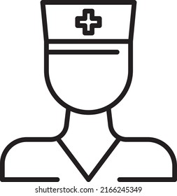 The hospital nurse's logo on the hat