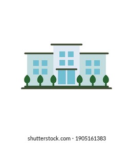 hospital or office building design vector illustration