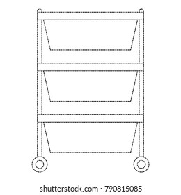 hospital operating drawer isolated icon