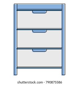 hospital operating drawer isolated icon