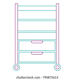 hospital operating drawer isolated icon