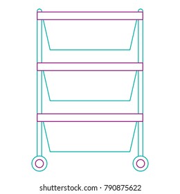 hospital operating drawer isolated icon