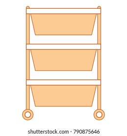 hospital operating drawer isolated icon