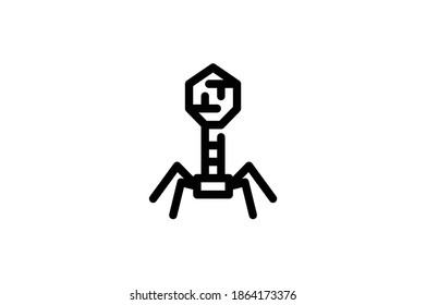 Hospital Outline Icon - Virus