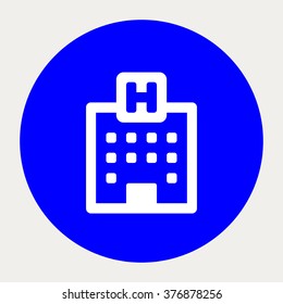 Hospital outline icon.Medical Icons. Vector illustration.