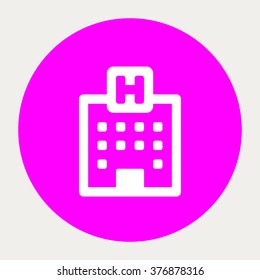 Hospital outline icon.Medical Icons. Vector illustration.