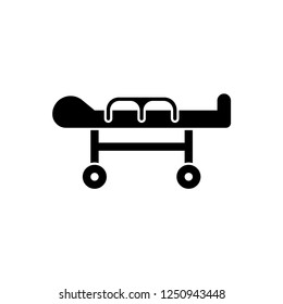 Hospital Patient's Bed  Icon , Medical Equipment Icon