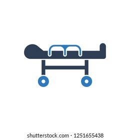 Hospital Patient's Bed  Icon , Medical Equipment Icon