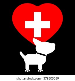 Hospital, pharmacy for dogs.
Taking care of physical condition, health, care for pets.