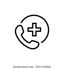 Hospital Phone Call Icon Healthcare Iconset Hospital Symbol, Emergency, Saving People, Help
